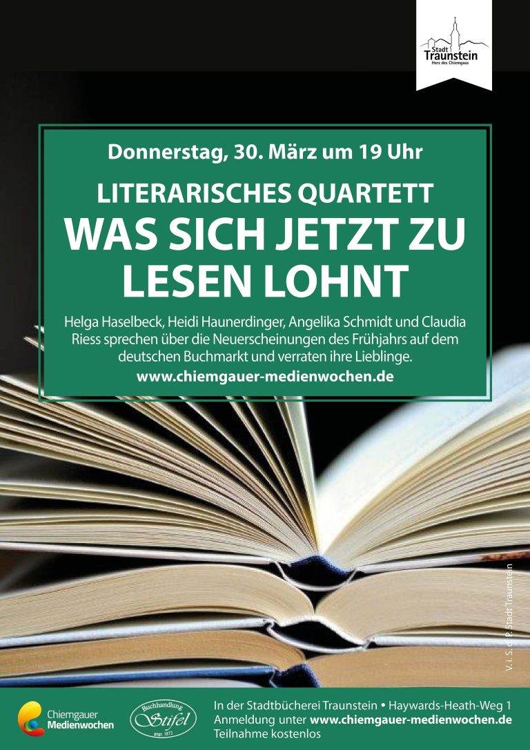 Chiemgauer Medienwochen Plakat Literarisches Quartett